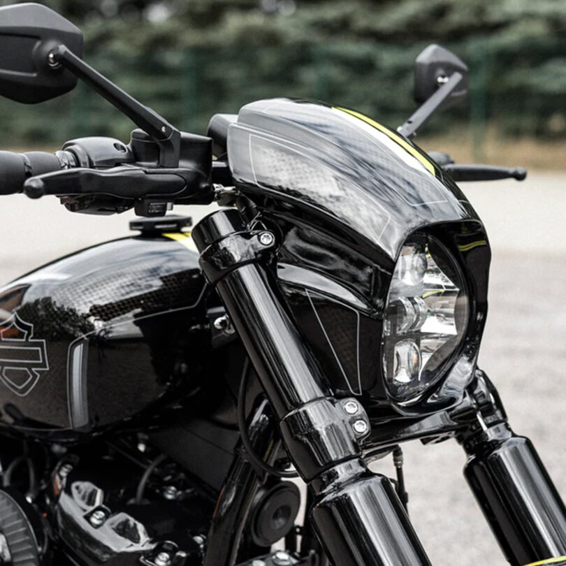 "Aggressor" Series Softail M8 Breakout FXBR FXBRS Headlight Fairing 2018-2024 - Image 3